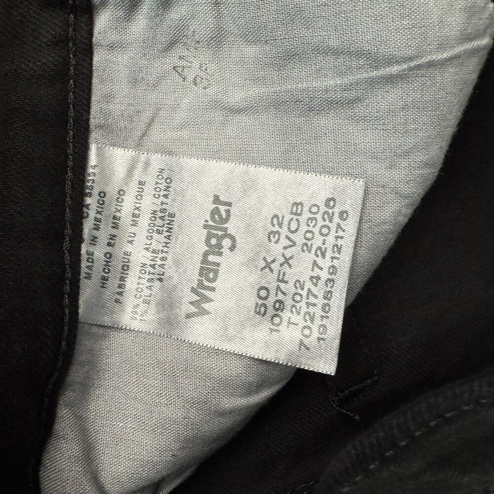 Wrangler Five Star Heritage Jeans Men's 50 Black Straight NWT - Picture 8 of 10
